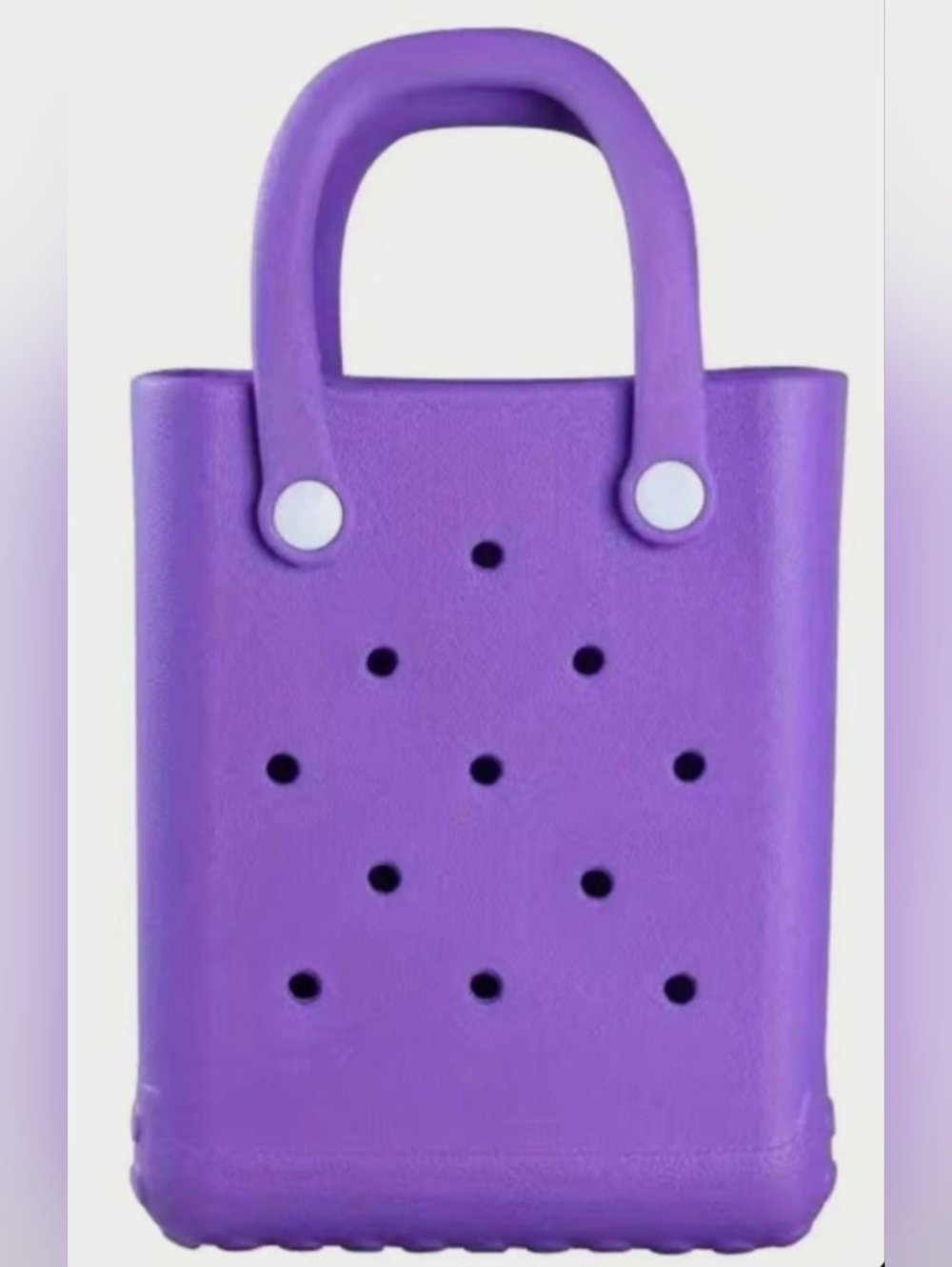 Cute Mini Tote Bag Waterproof Color Purple